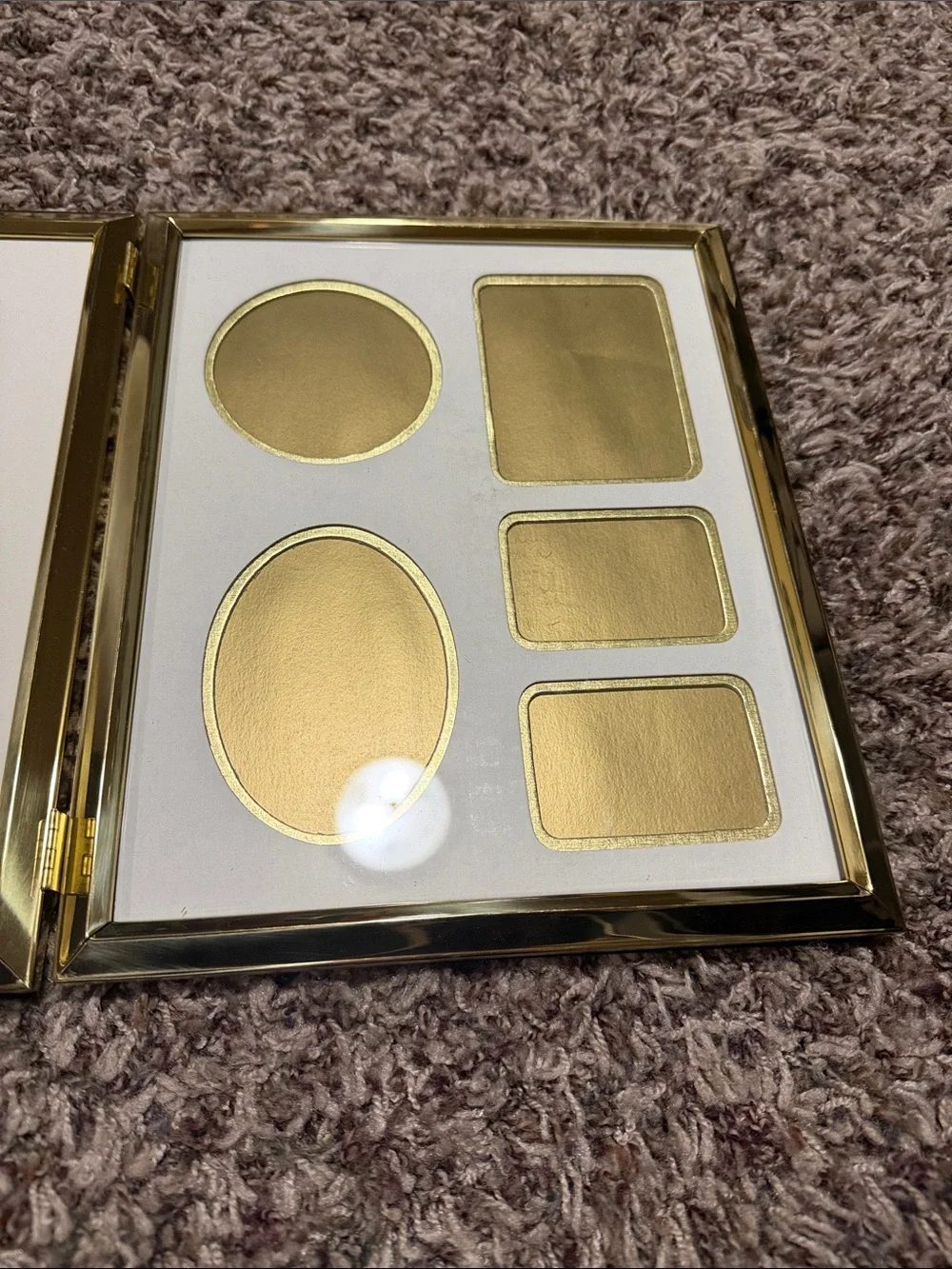 Vintage NEW Windsor Polished Brass Multi-Opening Frame - Gold